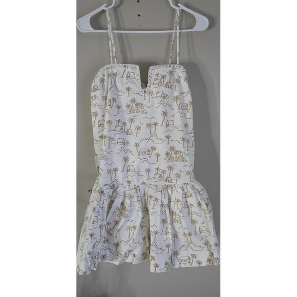 Line & Dot Dresses & Skirts - Line &‎ Dot Tropical Palm Village Print Mini Dress Womens Size M New with Tags
